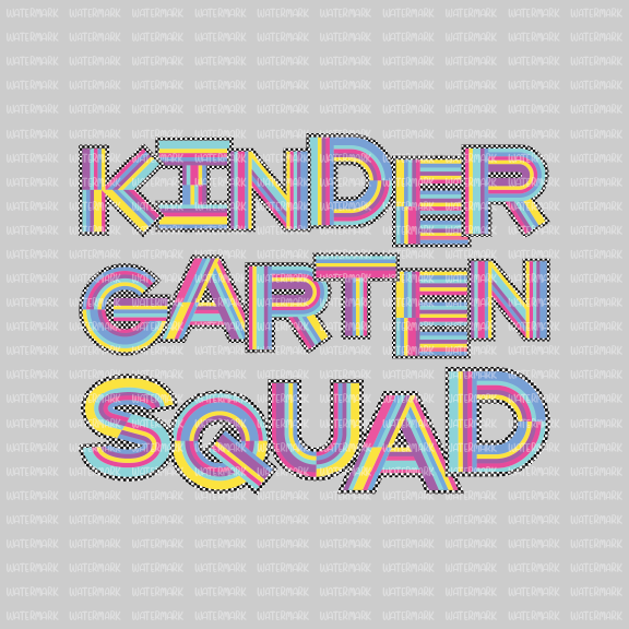 90s Vibe Alpha- Kindergarten Squad- DTF Transfer