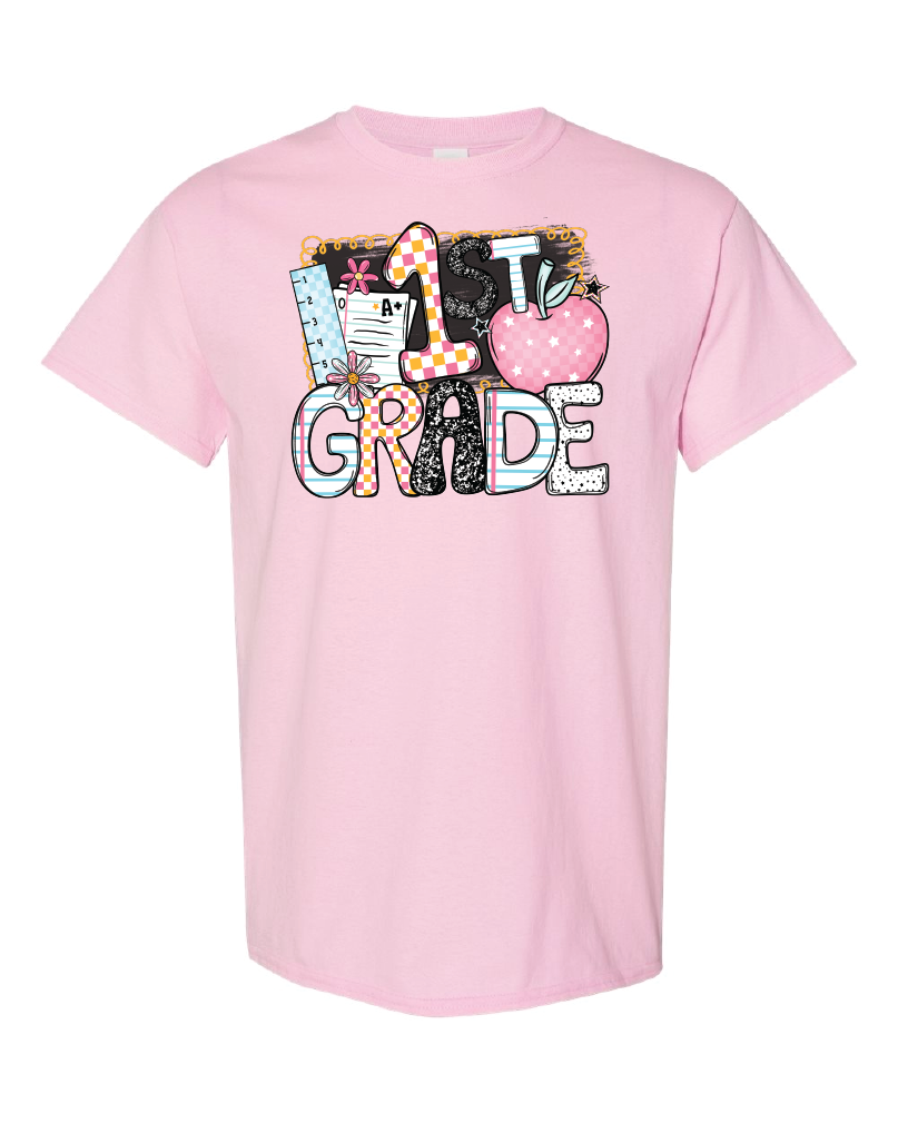 Grade Level- B2S Apple- Shirt- Light Pink