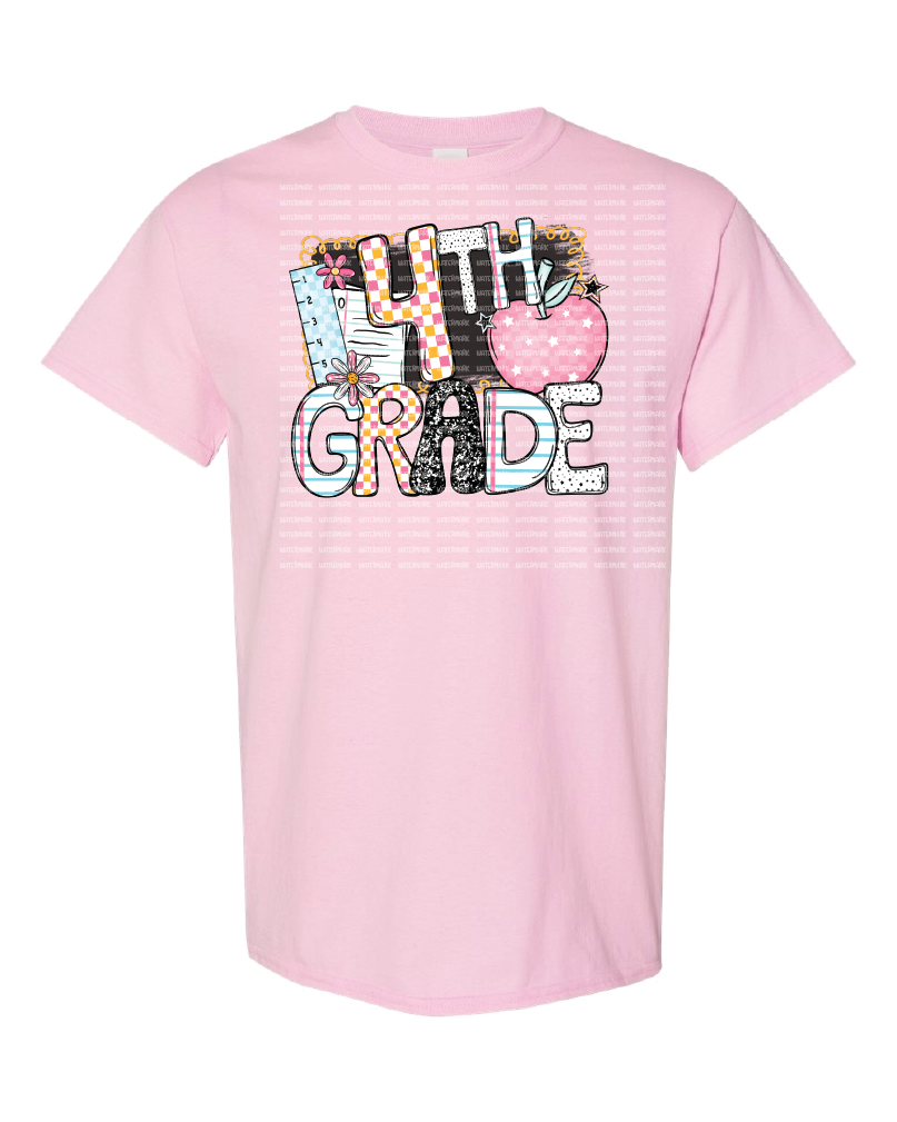 Grade Level- B2S Apple- Shirt- Light Pink