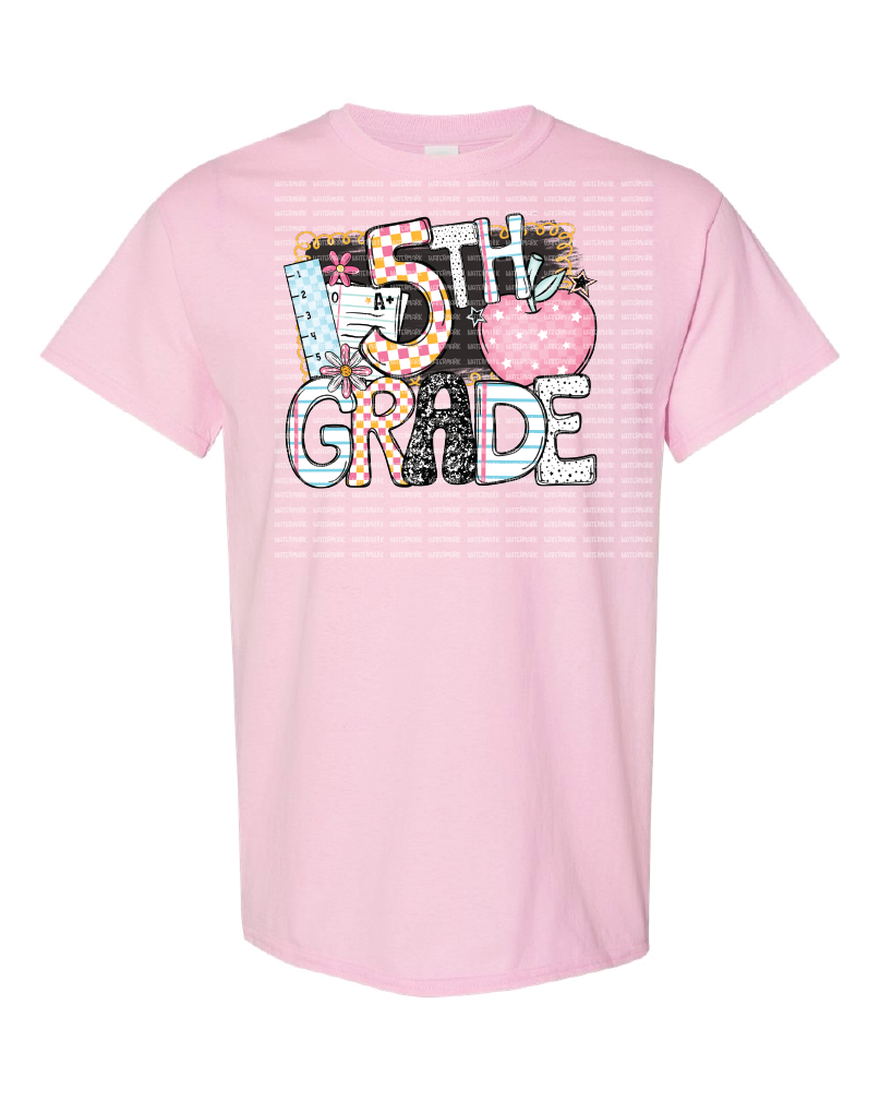 Grade Level- B2S Apple- Shirt- Light Pink