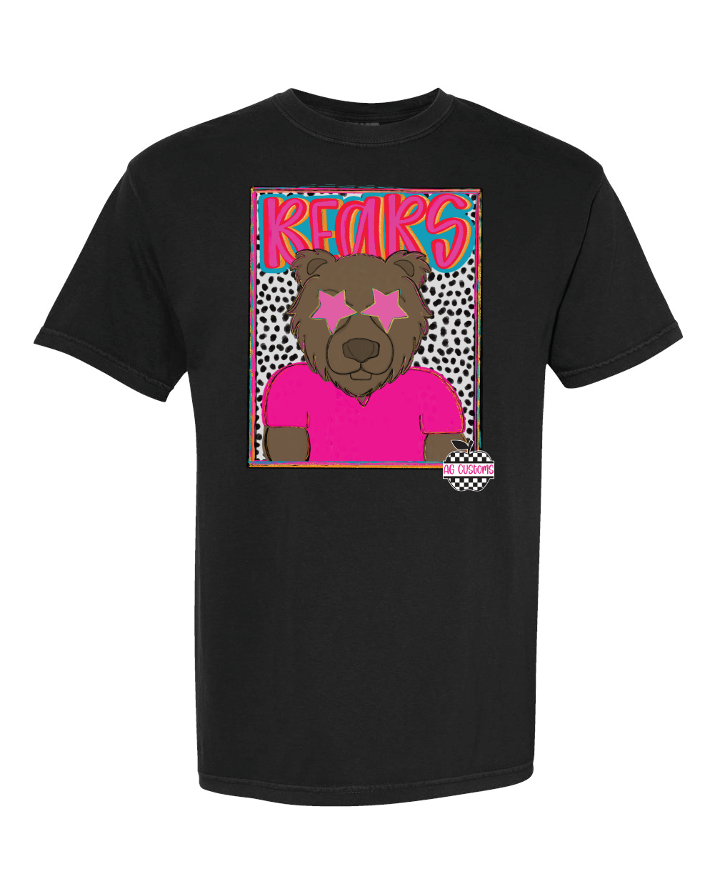 Preppy Mascot- Comfort Color- Black