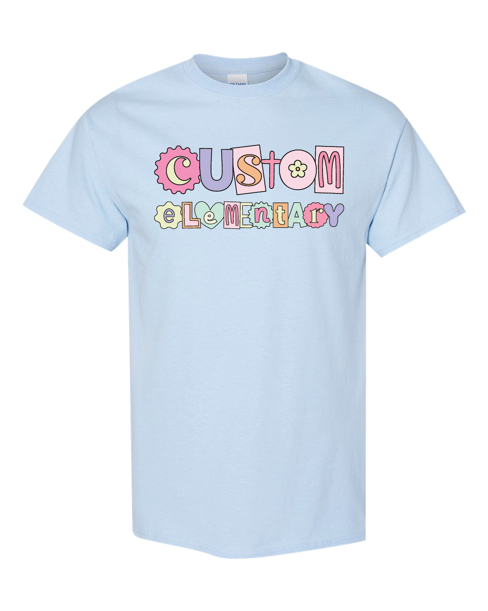 Retro Alpha- Light Blue