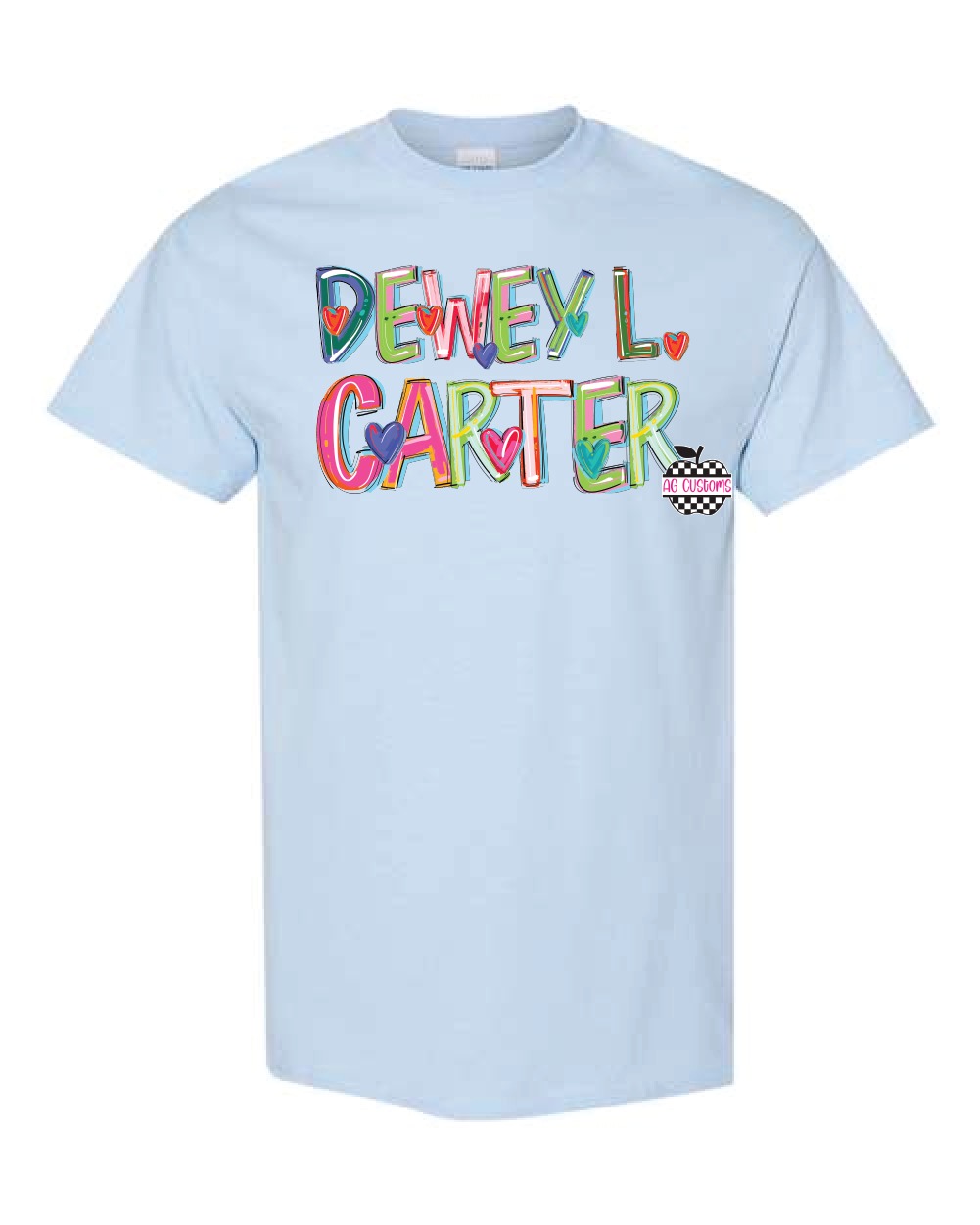 Cheery- Dewey L Carter- Light Blue Gildan Shirt