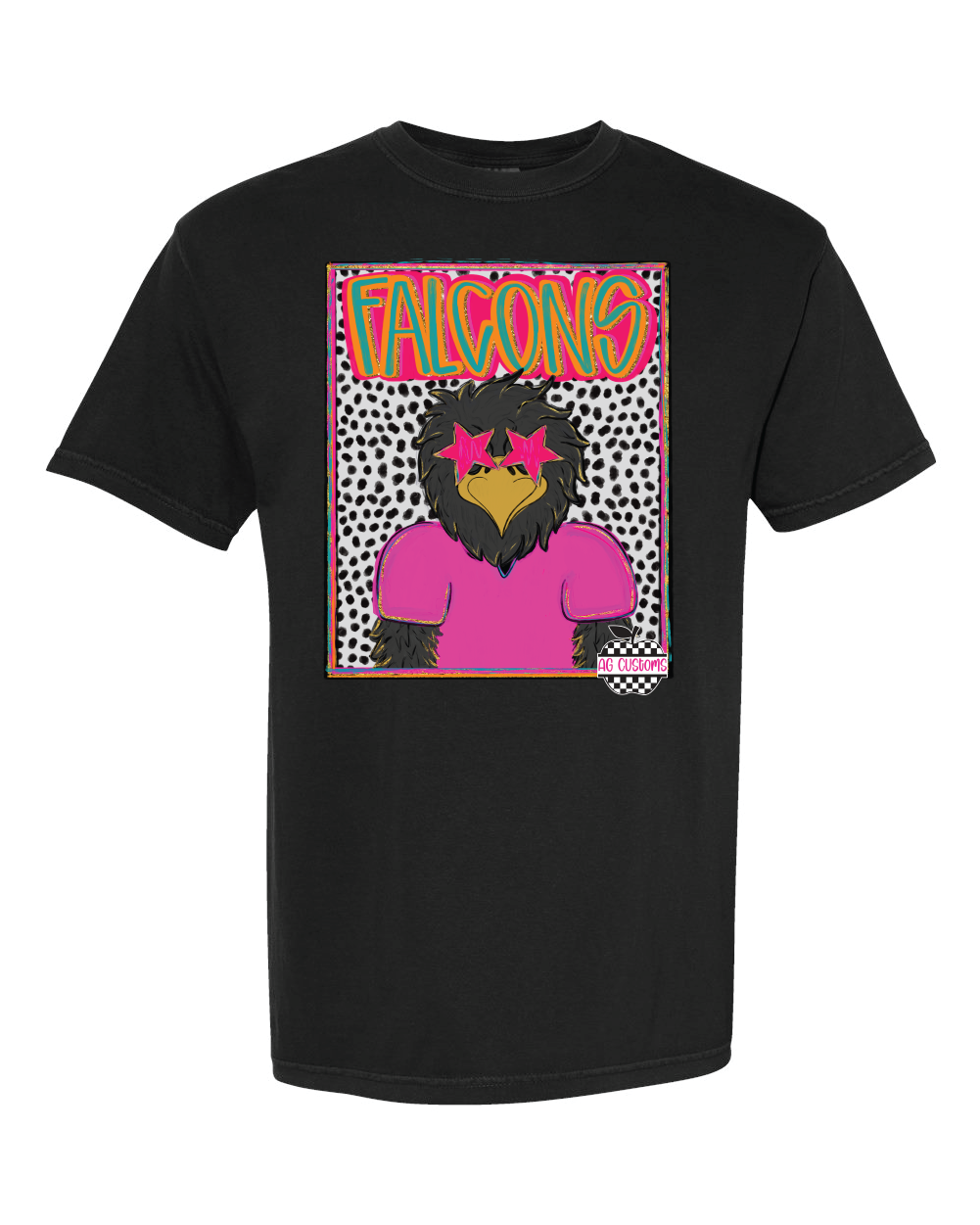 Preppy Mascot- Comfort Color- Black
