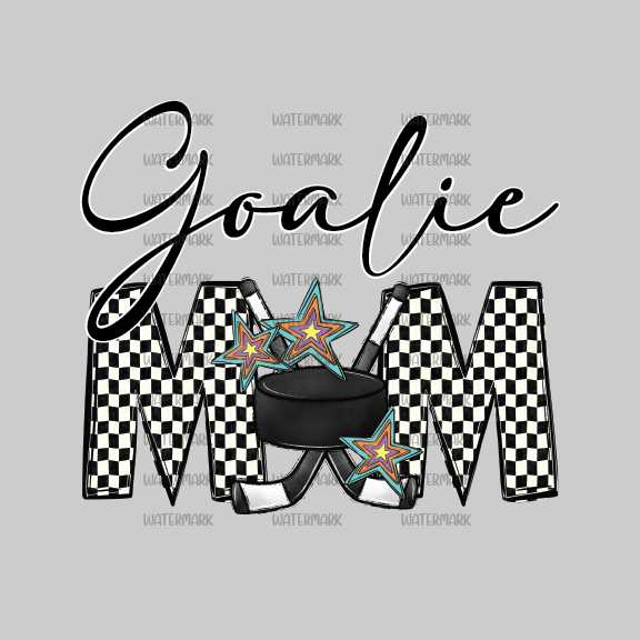 Hockey Goalie Mom Checker- DTF Transfer