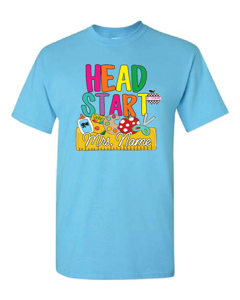 Back to School Name Plate- Grade Level-Shirt- Sky