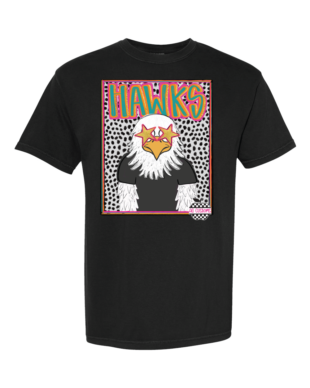 Preppy Mascot- Comfort Color- Black