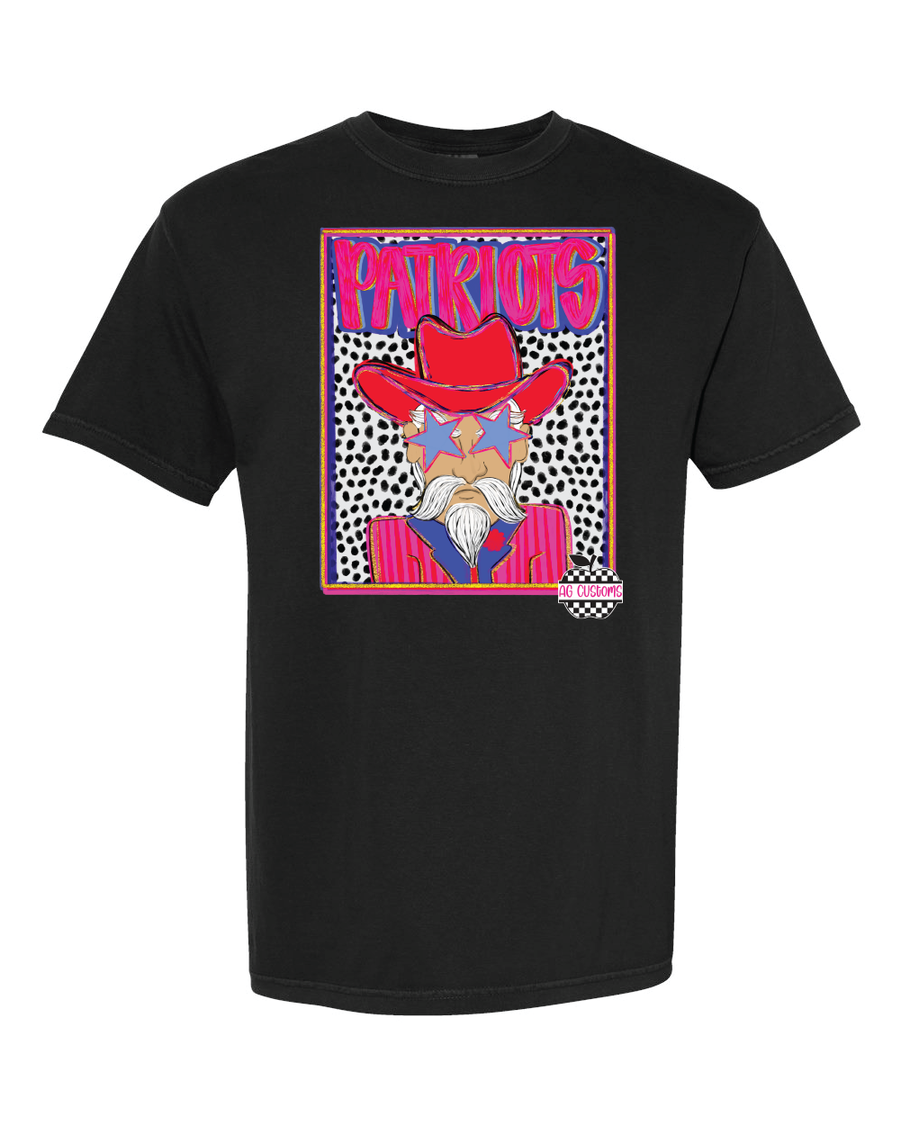 Preppy Mascot- Comfort Color- Black