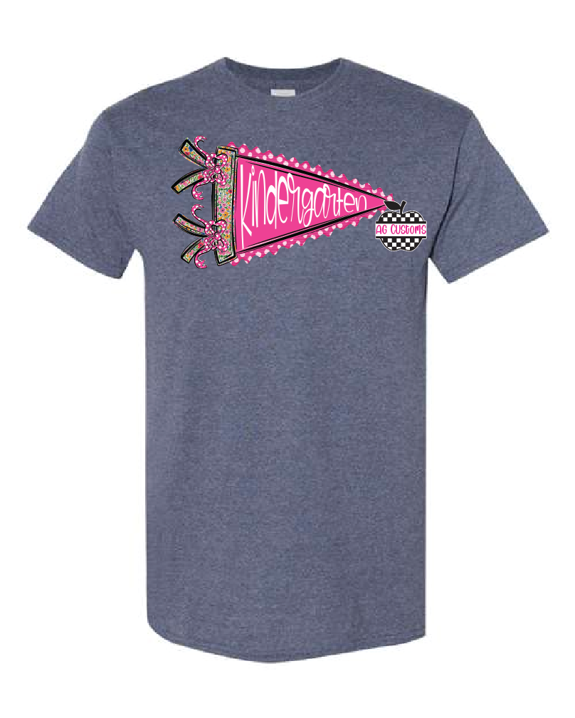 Grade Level- Seersucker Pennant- Shirt- Heather Navy