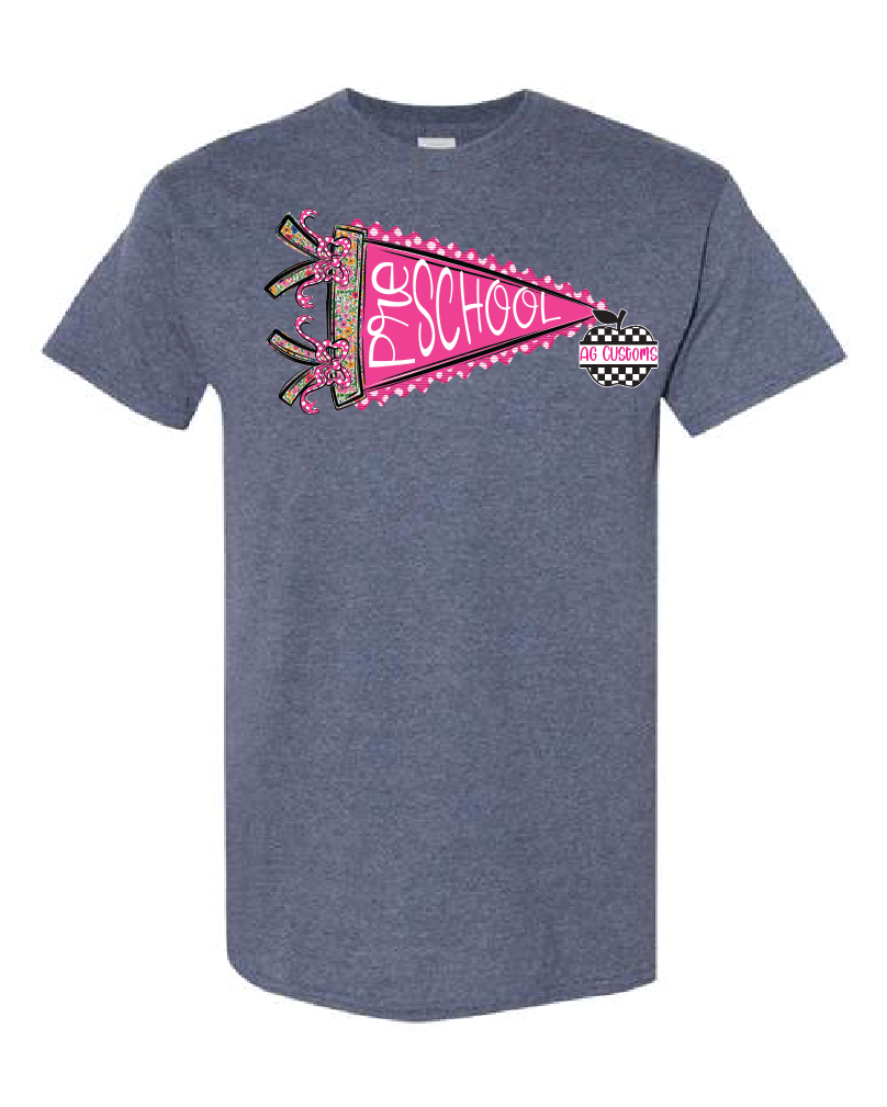 Grade Level- Seersucker Pennant- Shirt- Heather Navy
