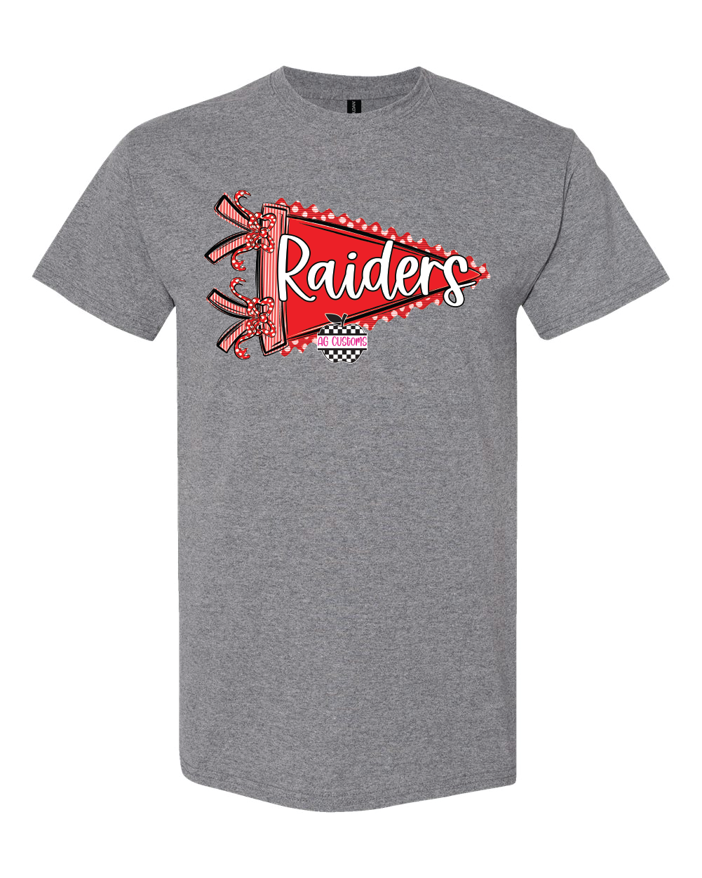 Prepster Pennant- Graphite Heather Gildan Shirt