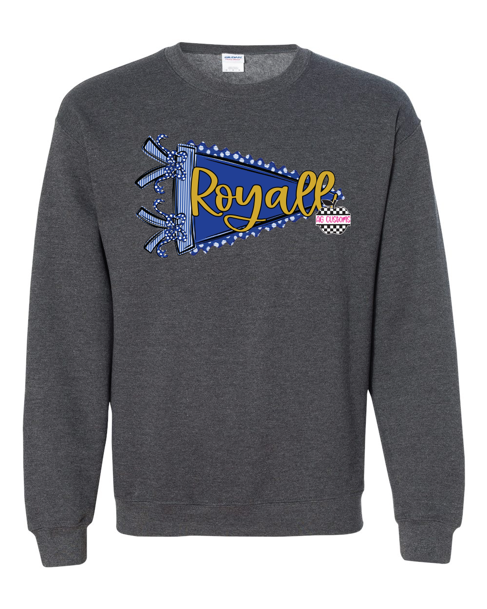 Prepster Pennant -Gildan Sweatshirt- Dark Heather