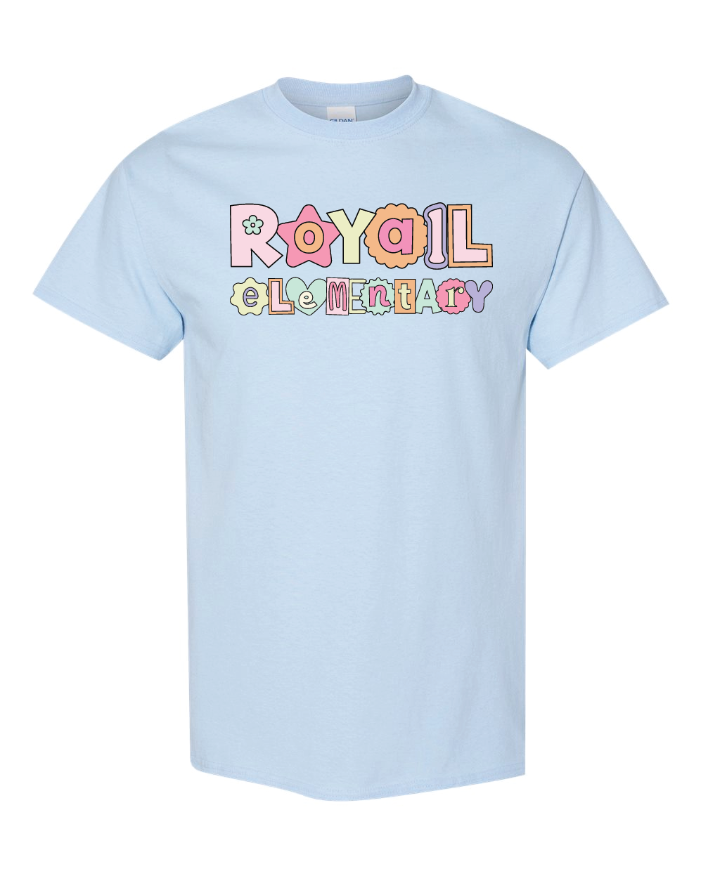 Retro Alpha- Light Blue