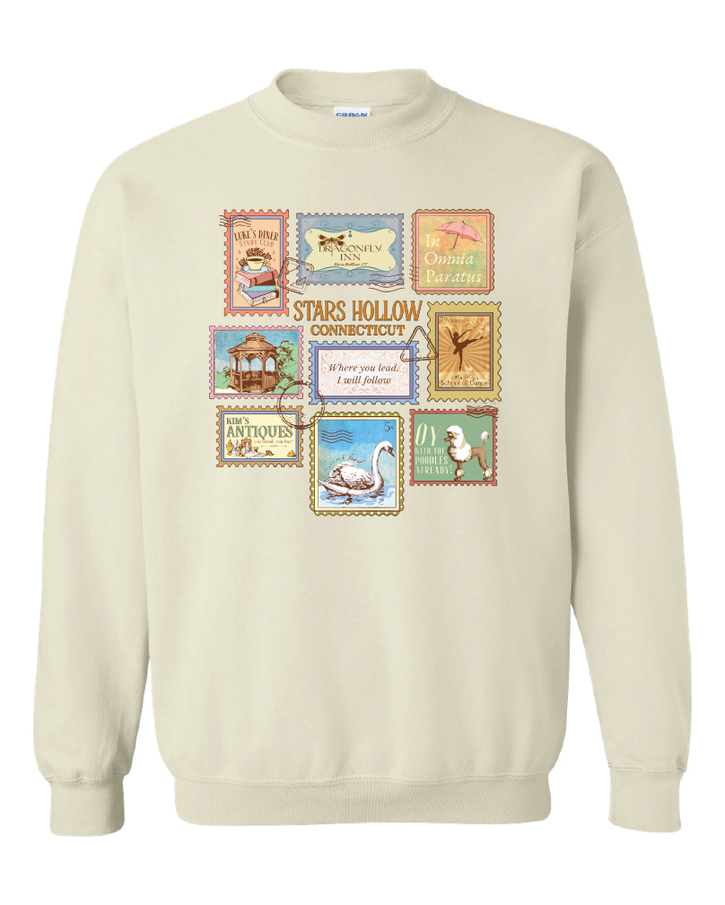 Star Hollow-Gildan Sweatshirt- Sand