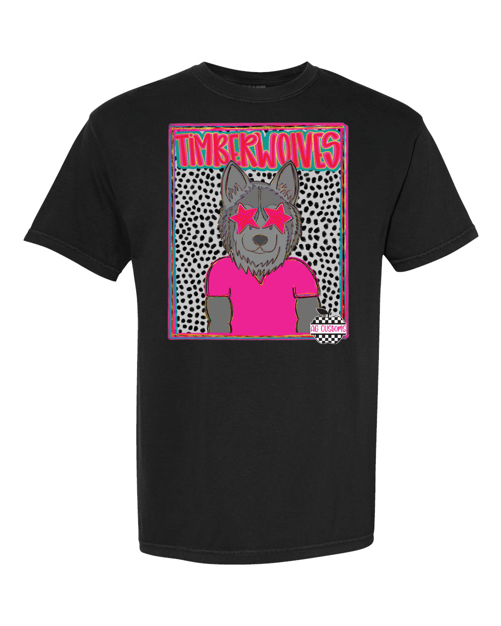 Preppy Mascot- Comfort Color- Black