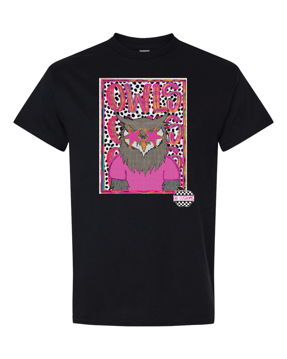 Mascot- Preppy Owls- Black