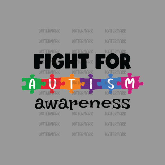 ( Fight For Autism Awareness )-DTF Transfer