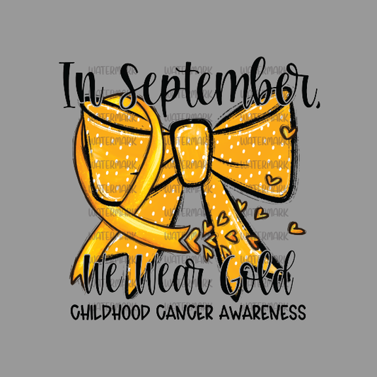 Autism ( In September We Wear Gold Child Cancer Awareness ) -DTF Transfer