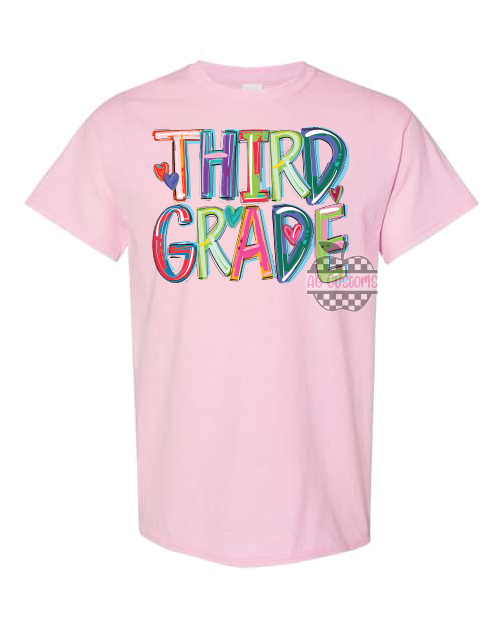 Custom Grade Level- Cheery- Light Pink