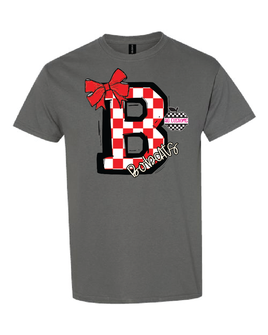 So Sporty Shirt- Bobcats- Red- Charcoal