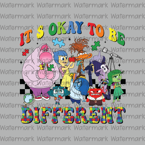 ISO It's OK to be different- DTF Transfer