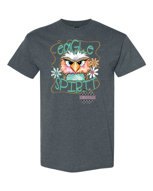 Mascot- Eagle- Retro Funky Spirit- Dark Heather