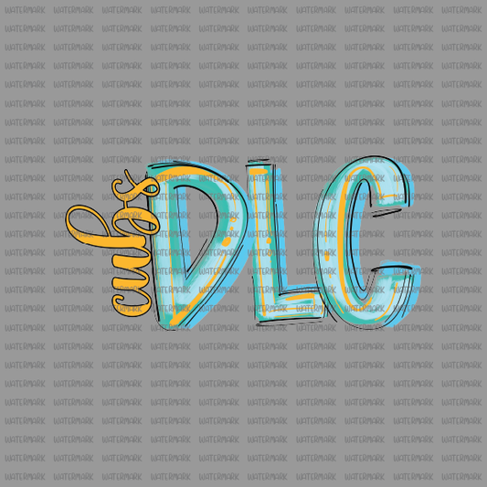 Mascot - Dewey Carter DLC Cubs- DTF Transfer
