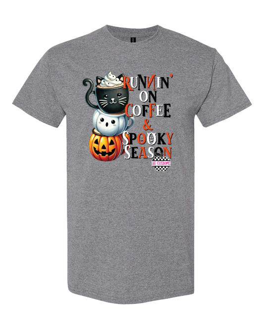 Fall- Running on Coffee and Spooky Season- Graphite Heather