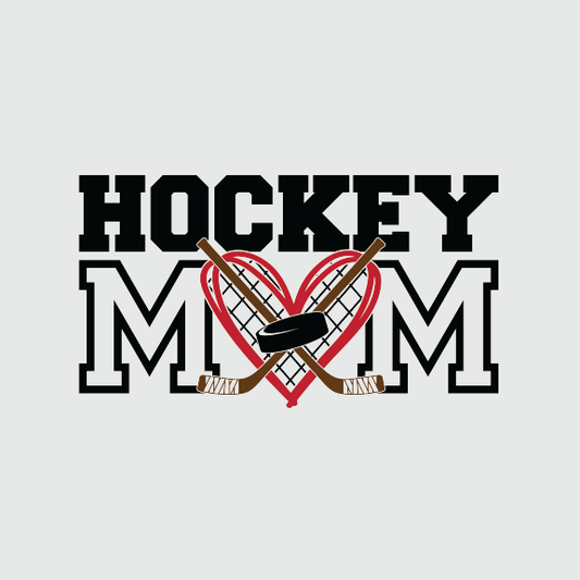 Hockey Mom Heart -DTF Transfer