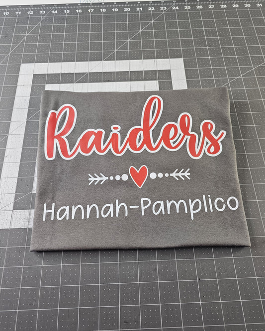 Raiders, Hannah-Pamplico - Charcoal Gildan Shirt
