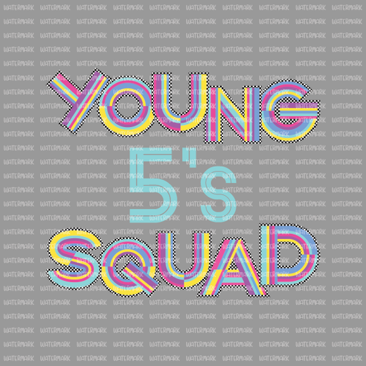 90s Vibe Alpha- Young 5's Squad- DTF Transfer