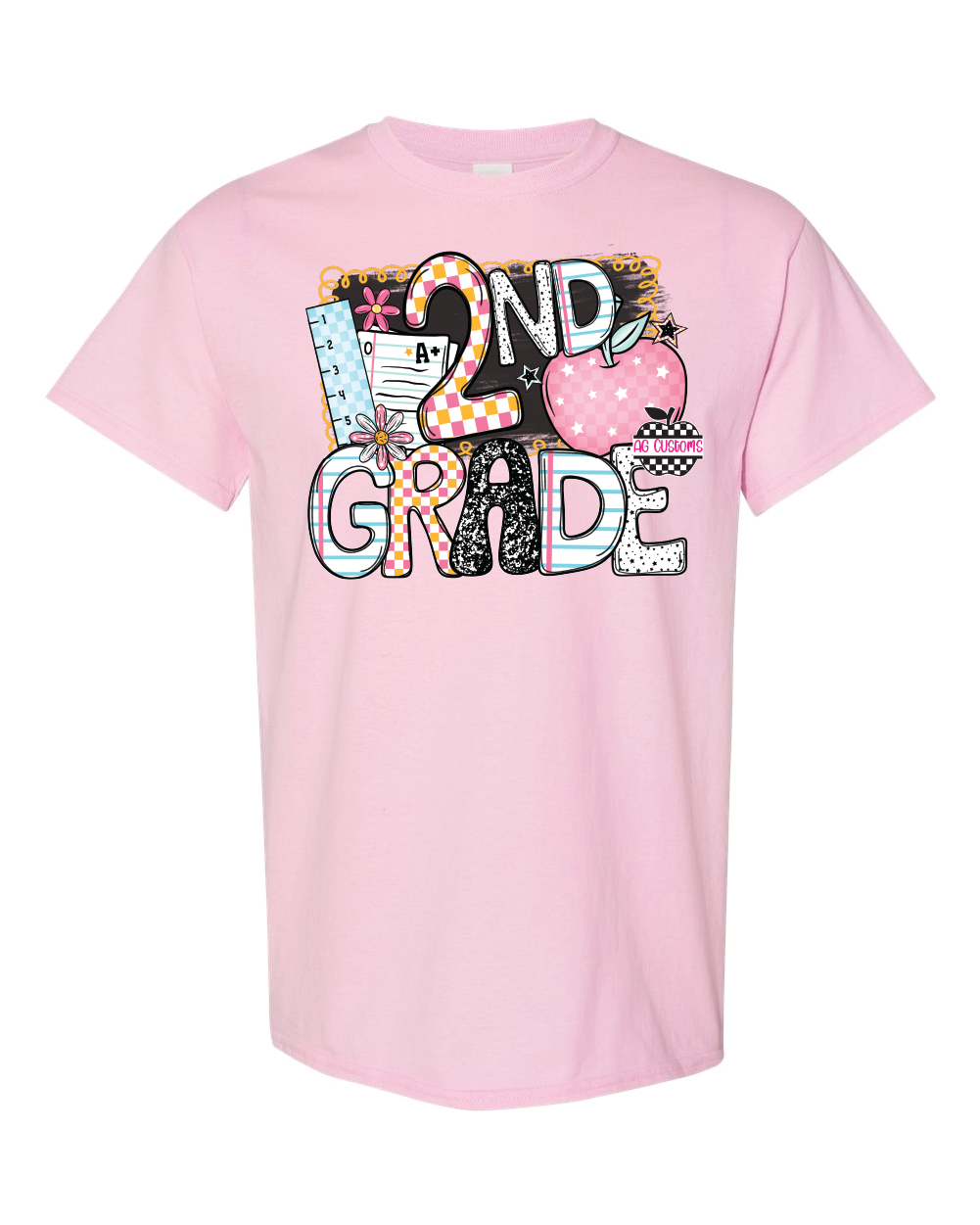 Grade Level- B2S Apple- Shirt- Light Pink
