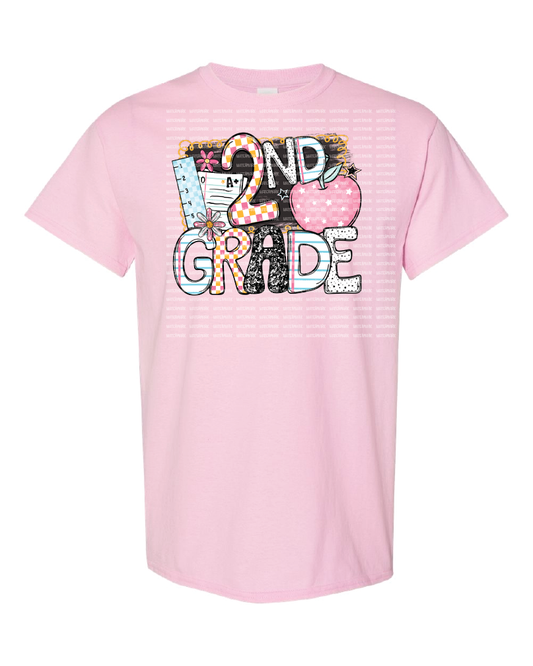 Grade Level- B2S Apple- Shirt- Light Pink