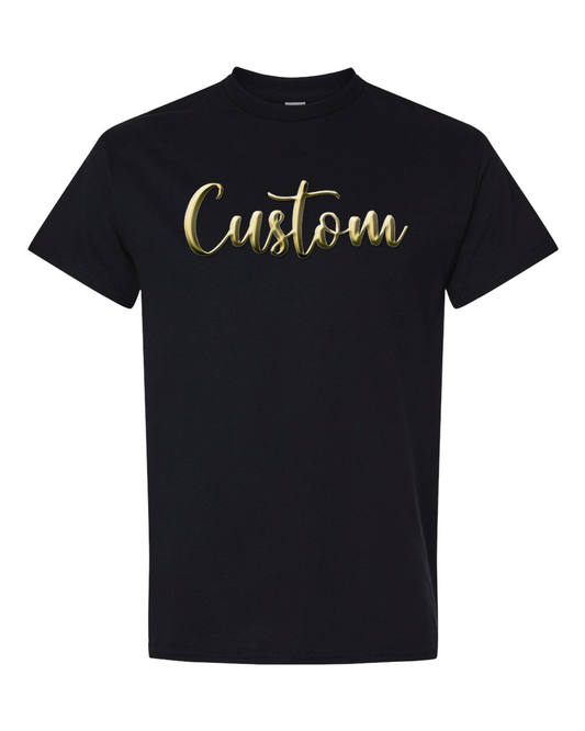 Metallic Puff- Mascots/ School Name- Black Shirt