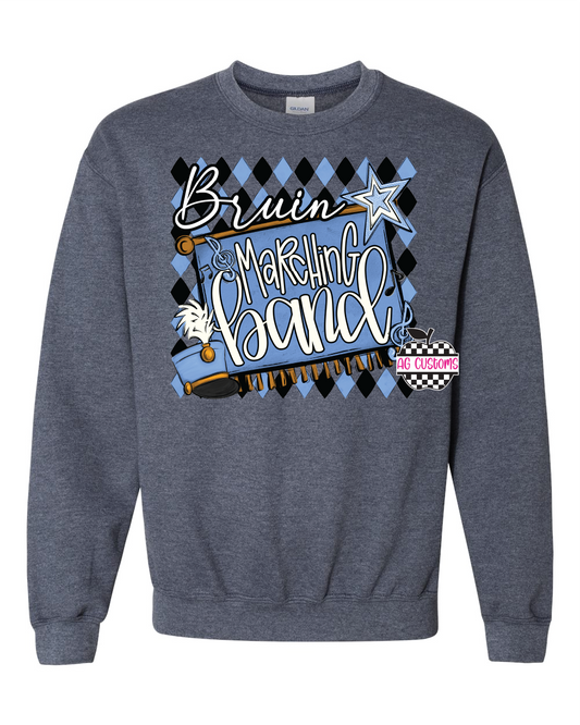 Marching Band-Gildan Sweatshirt- Heather Dark Navy