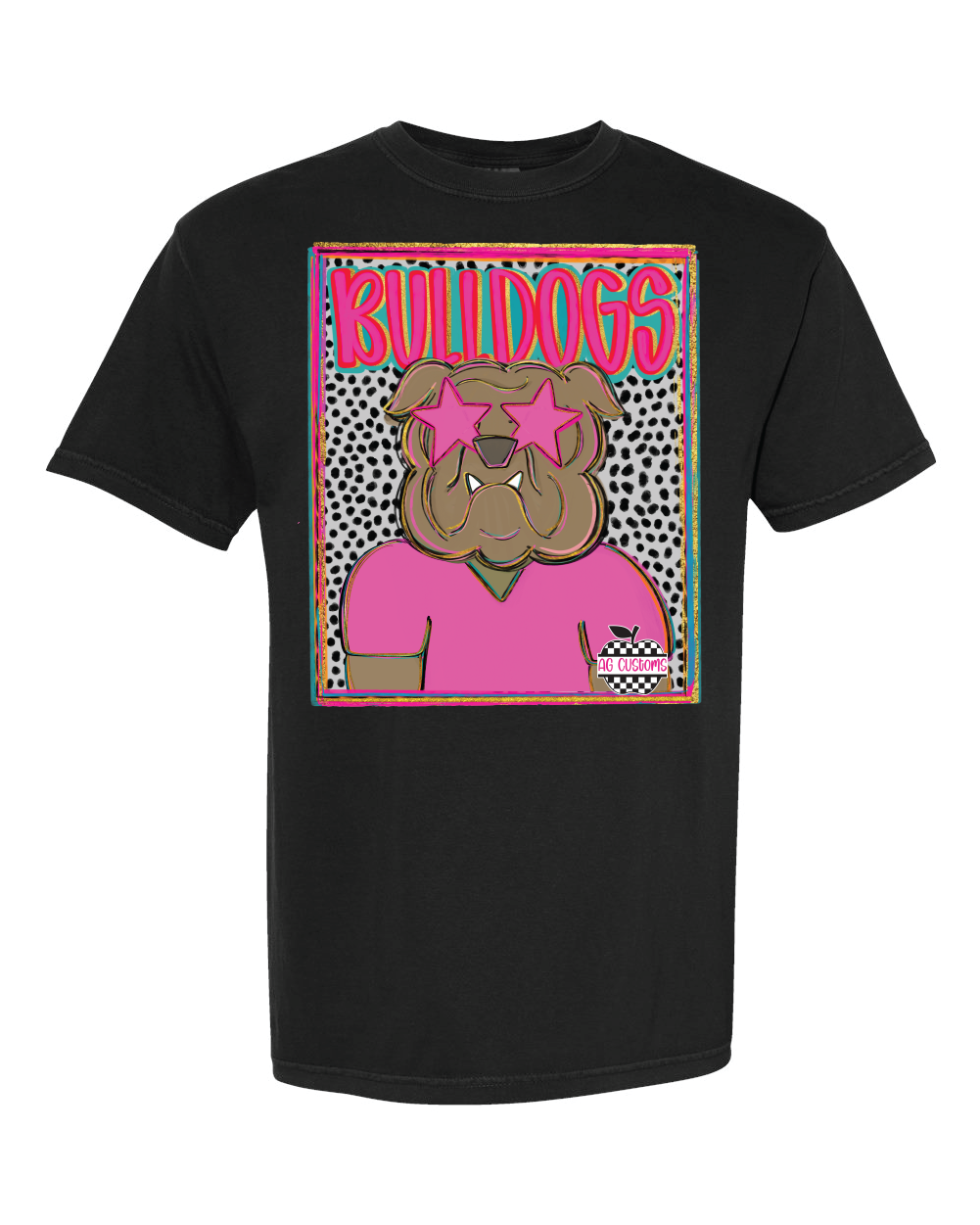 Preppy Mascot- Comfort Color- Black