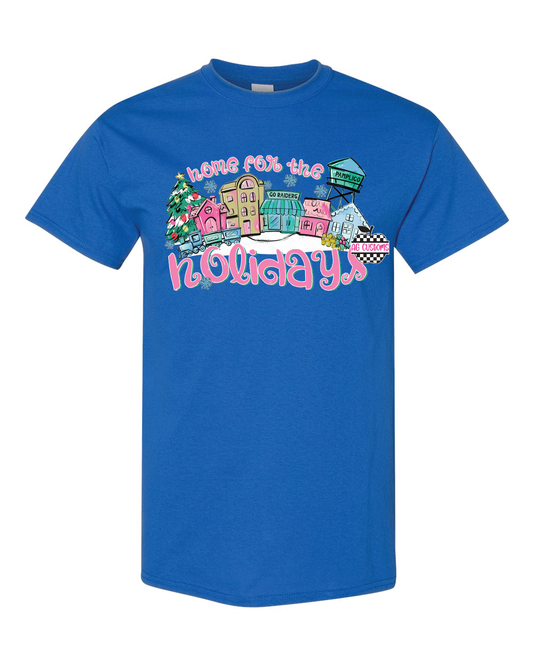 Home For The Holidays- Royal Blue Shirt