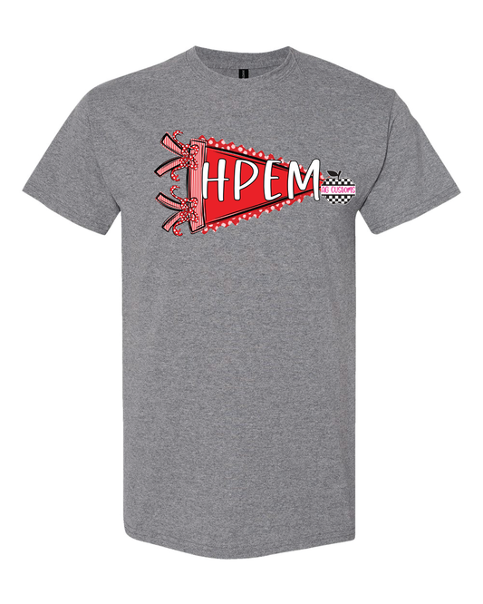 Prepster Pennant- Graphite Heather Gildan Shirt