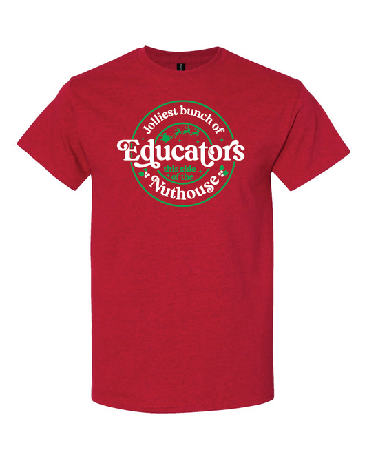 Christmas- Jolliest Bunch of - Antique Cherry Red