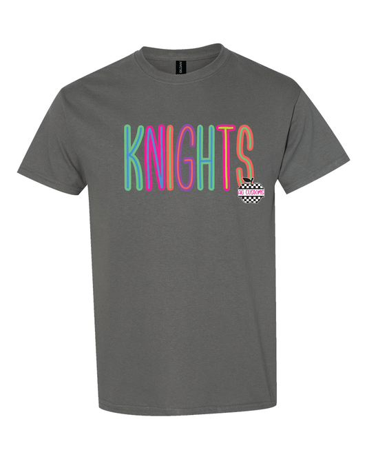 Bright Colors- Knights-Gildan Shirt- Charcoal