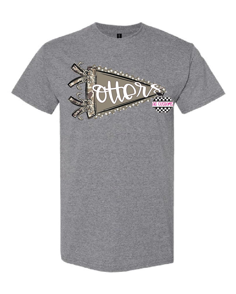 Camo Pennant- Otters- Graphite Heather- Shirt