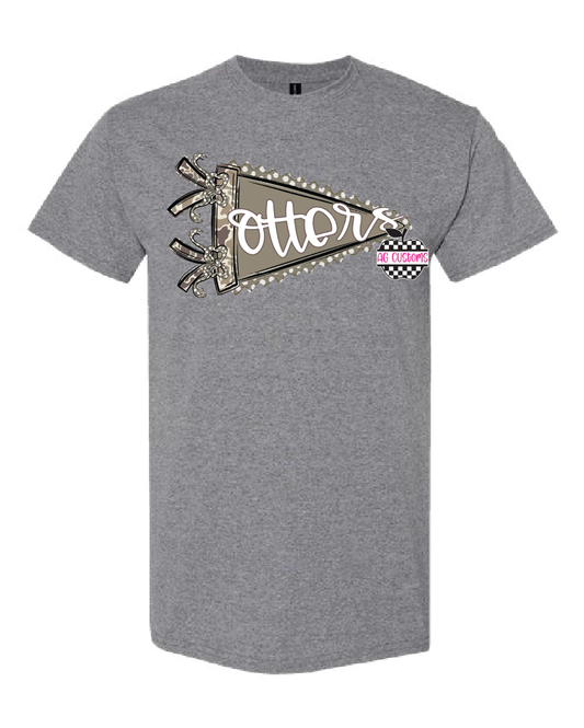 Camo Pennant- Otters- Graphite Heather- Shirt