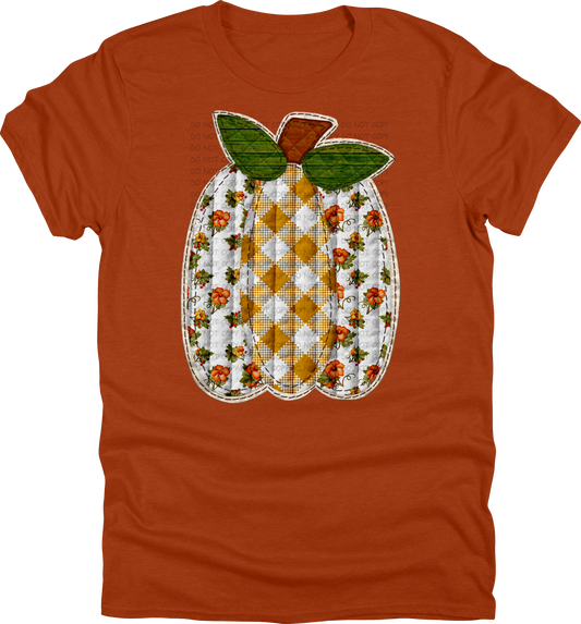 Quilted Pumpkin- Antique Orange