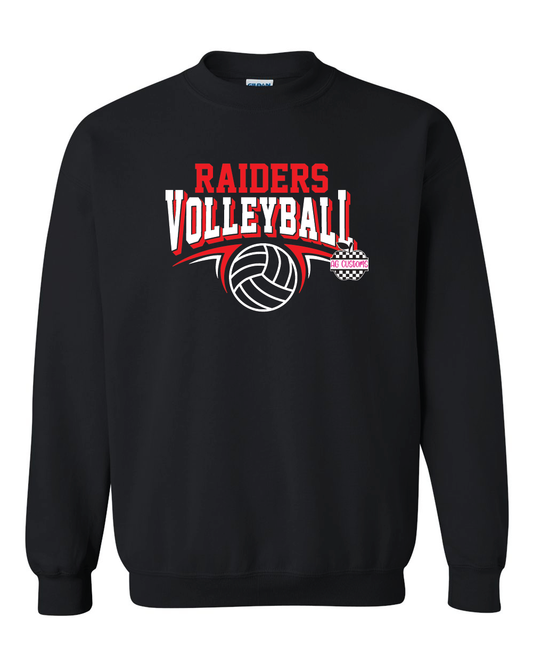 Raiders Volleyball- Black Gildan Sweatshirt