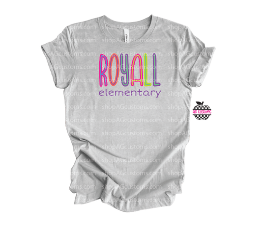 Bright Colors- Royall-Bella Shirt - Athletic Heather