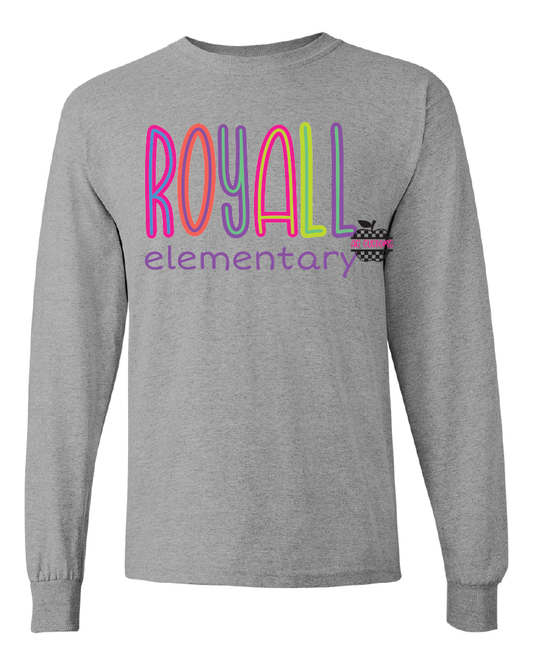 Bright Colors- Royall-Long Sleeve- Sports Grey