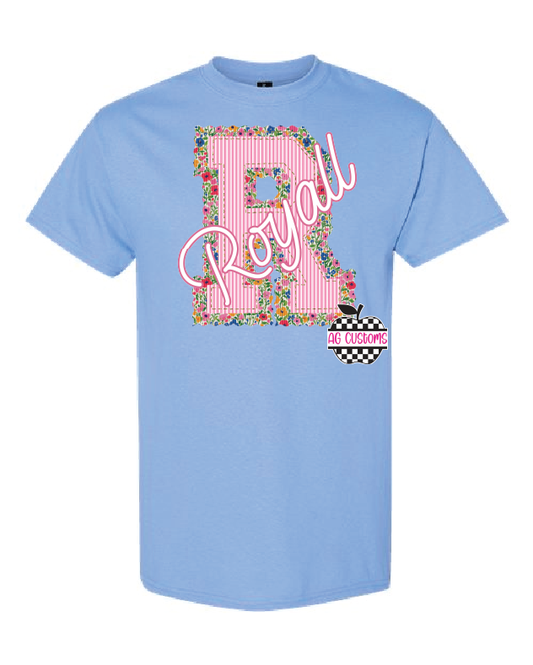 Prepster- Pink Seersucker Shirt- Carolina Blue