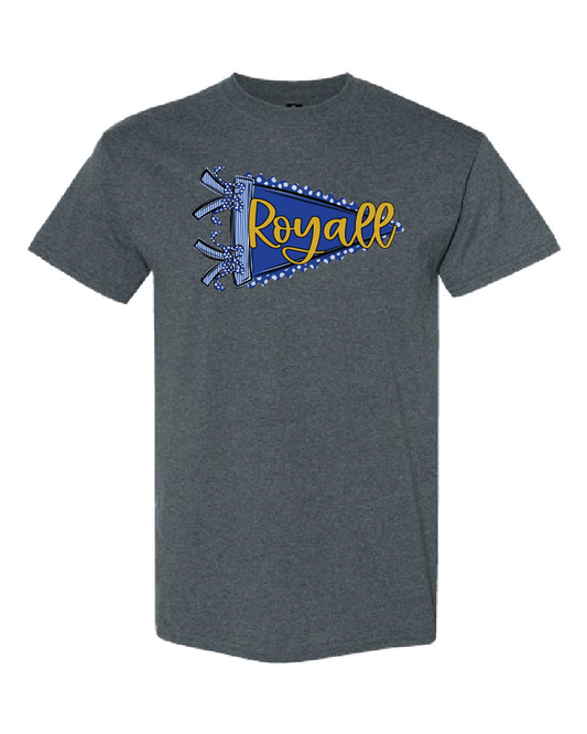 Prepster Pennant- Royall - Dark Heather Gildan Shirt