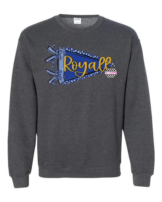 Prepster Pennant -Gildan Sweatshirt- Dark Heather