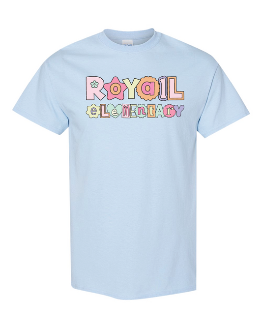 Retro Alpha- Light Blue